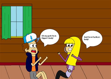 gravity falls dipper pacifica|dipper and pacifica body swap.